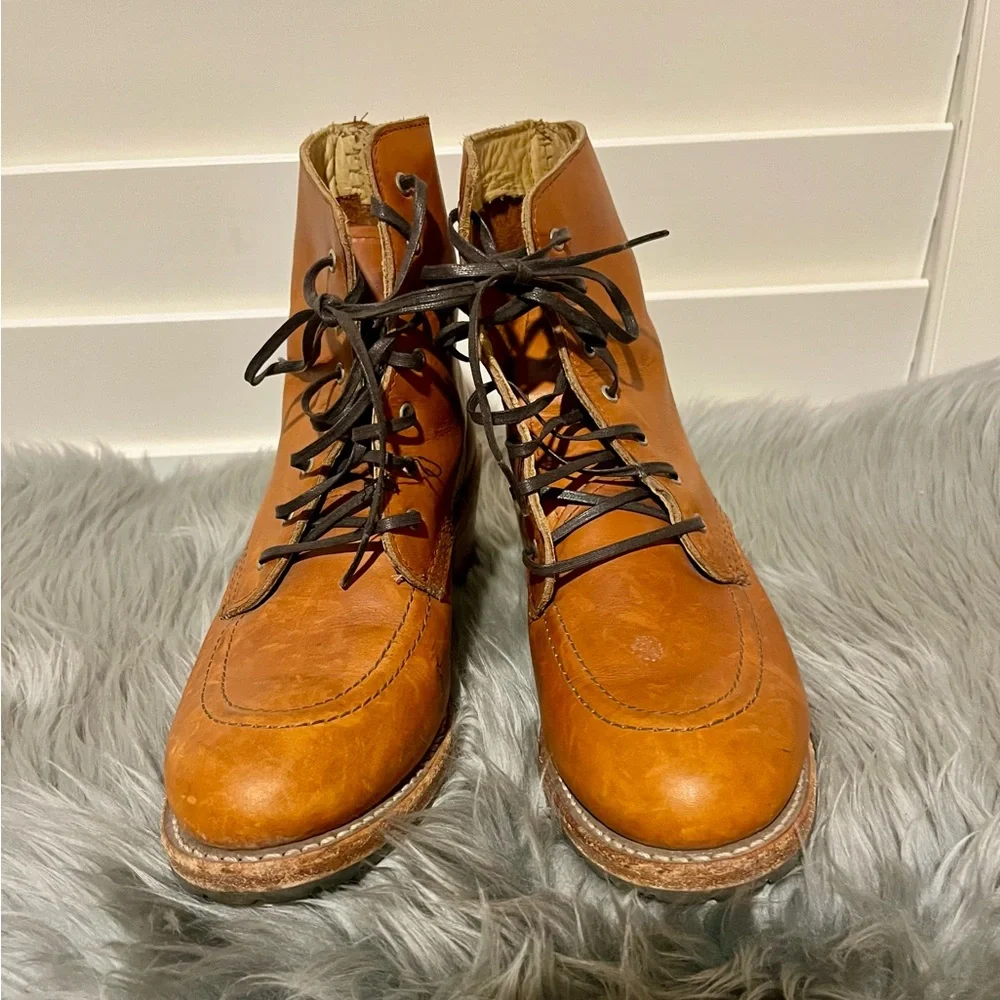 Red Wing Clara Tan Leather Ankle Boots, Women’s US size 8.5 - Picture 2 of 15